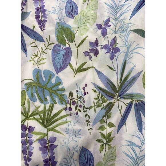 Rachel Roy‎ White Purple Floral Lightweight Blouse Top Medium - Picture 4 of 7